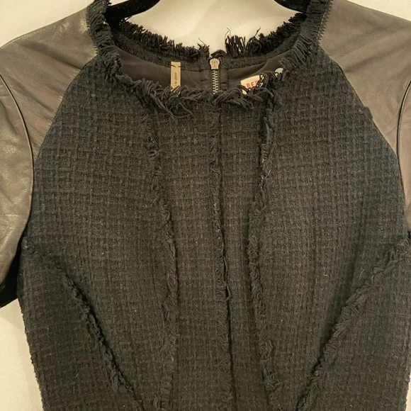 Rebecca Taylor Black Short Sleeve Top Size 4 - Picture 2 of 4